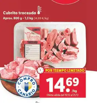 Lidl Cabrito troceado oferta