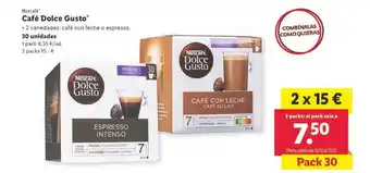 Lidl Nescafé café dolce gusto oferta