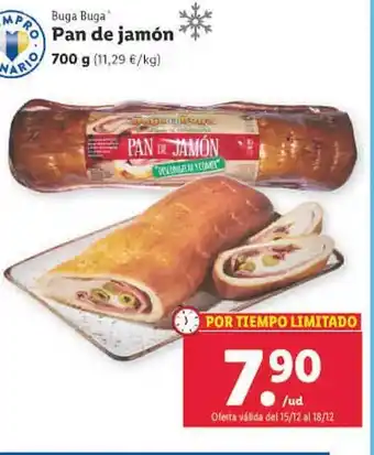 Lidl Buga buga pan de jamón oferta