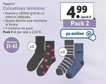 Lidl Paperts! calcetines térmicos oferta