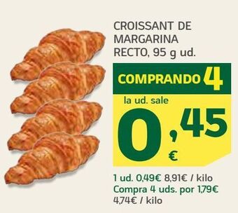 HiperDino Croissant de margarina recto oferta