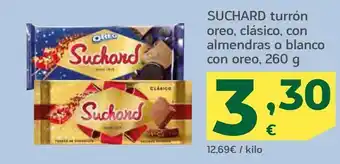 HiperDino Turrón oreo, clásico, con almendras o blanco con oreo suchard oferta
