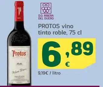 HiperDino Vino roble tinto protos oferta