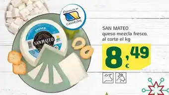 HiperDino Queso mezcla fresco san mateo oferta