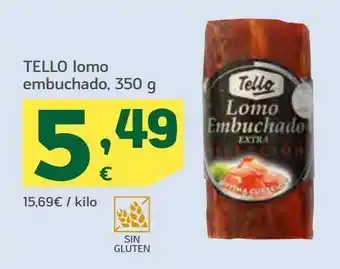 HiperDino Lomo embuchado tello oferta