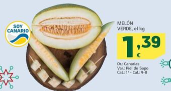 HiperDino Melón verde oferta