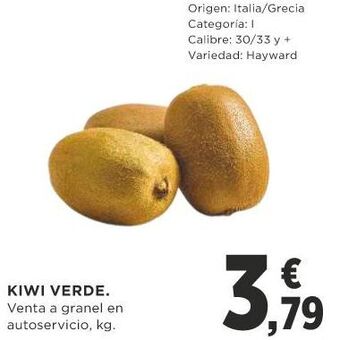 Supercor Kiwi verde oferta