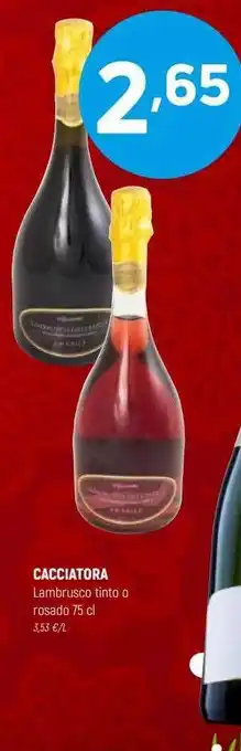 Coviran Cacciatora lambrusco tinto rosado oferta