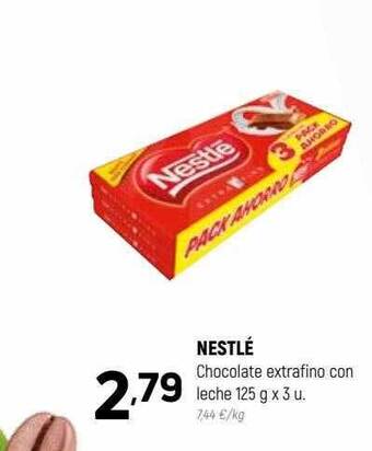 Coviran Nestlé chocolate extrafino con leche oferta
