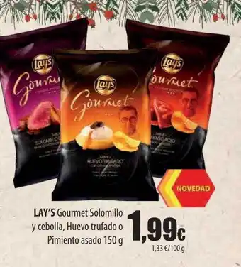 Spar Tenerife Lay's gourmet solomillo y cebolla, huevo trufado o pimiento asado oferta