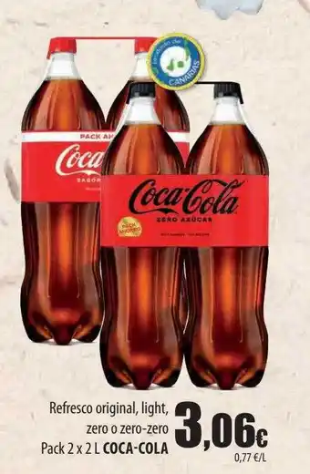 Spar Tenerife Refresco original, light, zero o zero-zero coca-cola oferta