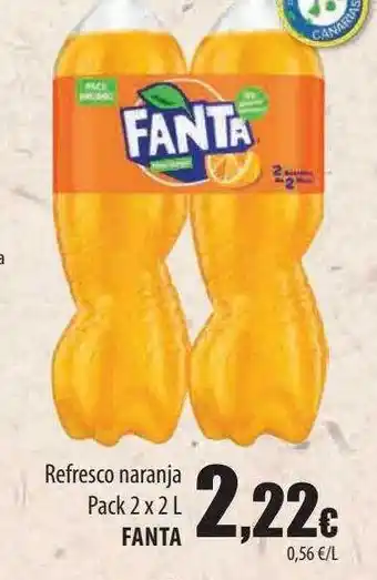Spar Tenerife Refresco naranja pack 2 fanta oferta