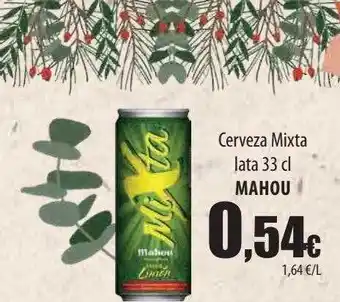 Spar Tenerife Cerveza mixta lata mahou oferta