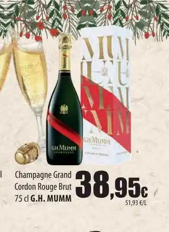 Champagne gran cordon rouge brut g.h. mumm