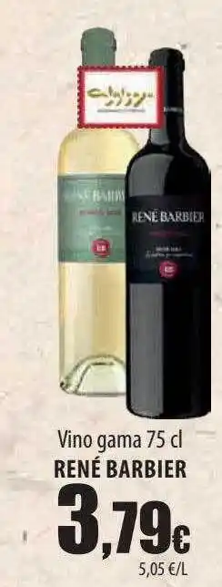 Spar Tenerife Vino gama rené barbier oferta