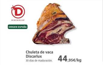 Supermercados Sánchez Romero Chuleta de vaca discarlux oferta