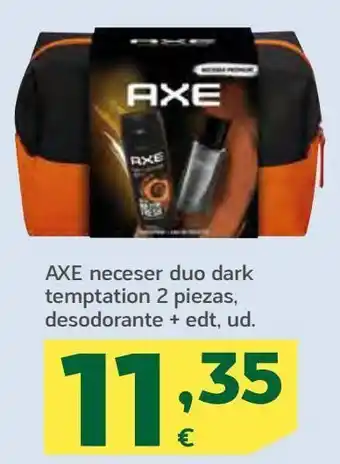 HiperDino Neceser duo dark temtation 2 piezas, desodorante+ edt axe oferta