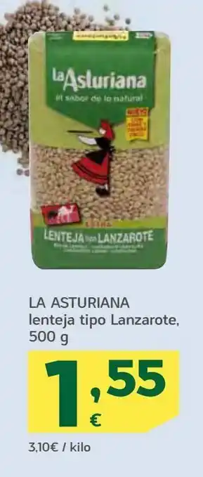 HiperDino Lenteja tipo lanzarote la asturiana oferta