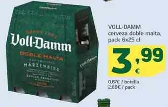 HiperDino Cerveza doble malta voll-damm oferta