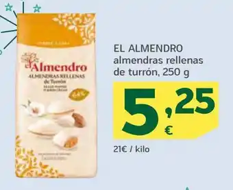 HiperDino Almendras rellenas de turrón el almendro oferta