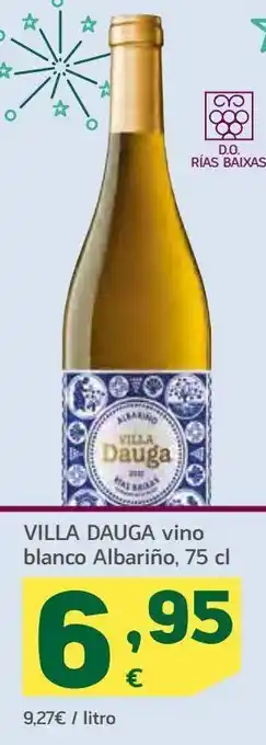HiperDino Vino blanco albariño villa dauga oferta