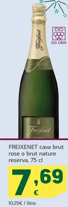 HiperDino Cava brut rose o burt nature reserva freixenet oferta