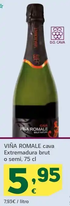 HiperDino Cava extremadura brut o semi viña romale oferta
