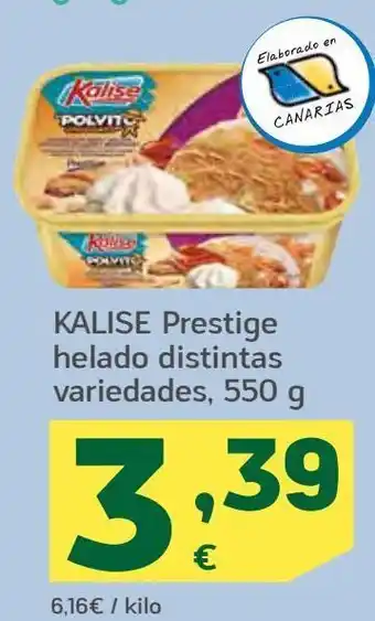 HiperDino Prestige helado distintas variedades kalise oferta