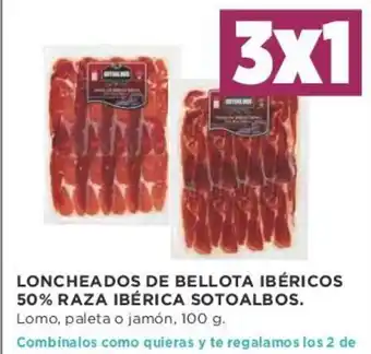 Supercor Lonchea Dos de Bellota Ibéricos 50% Raza Ibérica Sotoalbos oferta