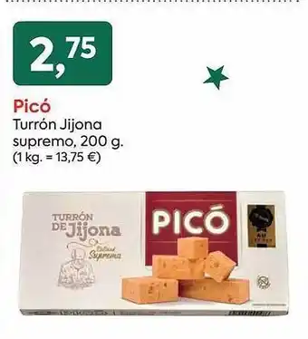 Suma Supermercados Picó turrón jijona supremo oferta