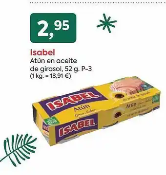 Suma Supermercados Isabel atún en aceite de girasol oferta