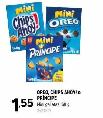 Coviran Oreo, chips ahoy! o príncipe mini galletas oferta