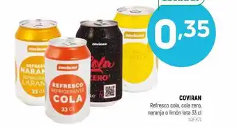 Coviran Coviran refresco cola, cola zero, naranja o limón oferta