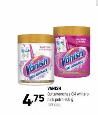 Coviran Vanish quitamanchas oxi white o pink polvo oferta