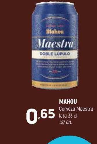 Coviran Mahou cerveza maestra oferta
