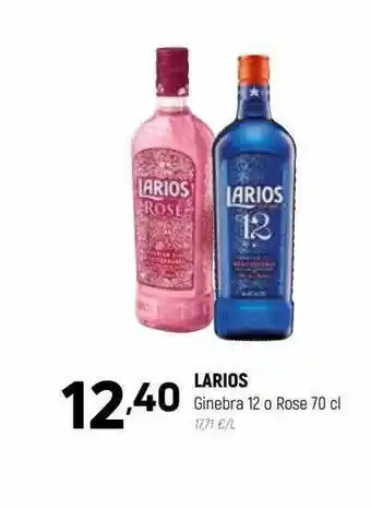 Larios ginebra 12 o rose