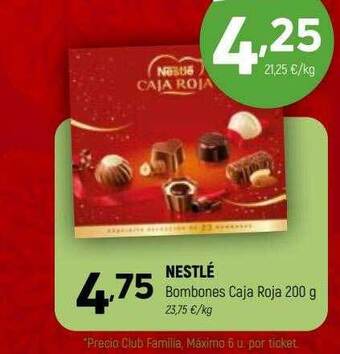 Coviran Nestlé bombones caja roja oferta