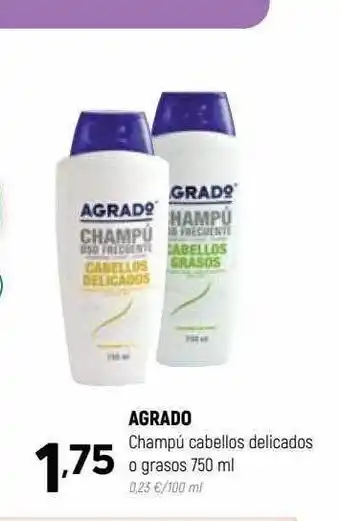 Coviran Agrado champú cabellos delicados o grasos oferta