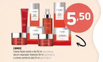 Coviran L'amile crema facial noche o dia serum reparador intensivo o crema contorno ojos oferta