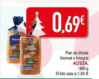 Minymas Pan de molde normal o integral alteza oferta
