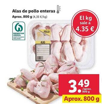 Lidl Alas de pollo enteras oferta