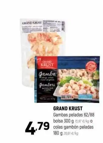 Coviran Gran krust gambas peladas 62 88 bolsa 300g o colas gambón peladas 180g oferta