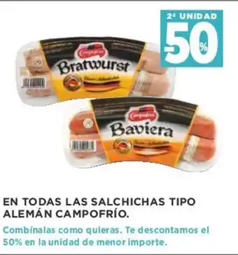 Supercor En Todas Las Salchichas Tipo Alemán Campofrío oferta