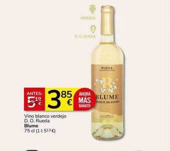 Supermercados Charter Vino blanco verdejo d.o. rueda blume oferta