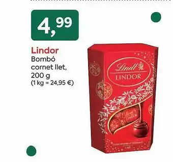 SPAR Lindor bombón cornet llet, oferta