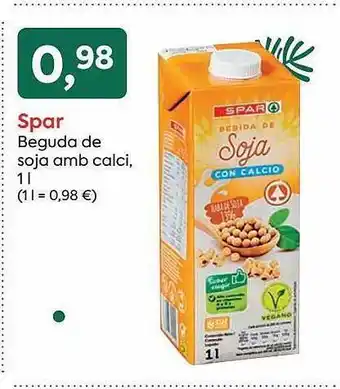 SPAR Spar beguda de soja amb calci oferta