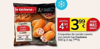 Supermercados Charter Croquetas de cocido casero con jamón la cocinera oferta