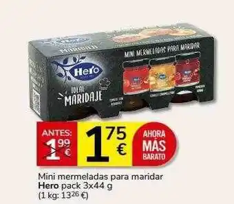 Supermercados Charter Mini ermeladas para maridar hero pack 3 oferta