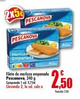 Unide Supermercados Filete de merluza empanada pescanova oferta