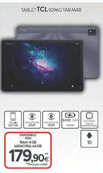 Tien 21 Tablet tcl 9296g tab max oferta